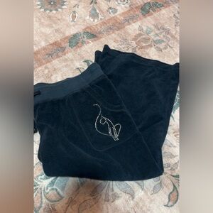 Vintage Y2K Women’s Babyphat Terry Cloth Crop Wide Leg Pants